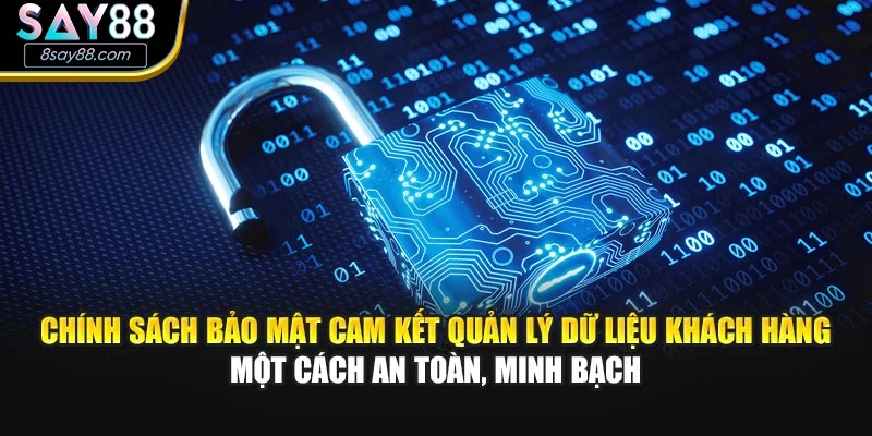 Chính sách bảo mật cam kết quản lý dữ liệu khách hàng một cách an toàn, minh bạch