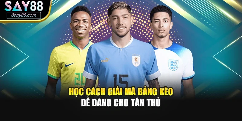 Học cách giải mã bảng kèo dễ dàng cho tân thủ